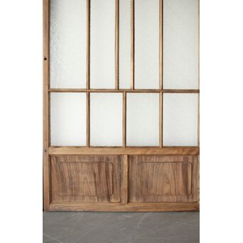 多種ガラス 細分割 緑色ガラス建具 4枚1組　GD0104Y 