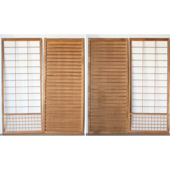 まいら戸と障子戸 4枚1組　B1017Y