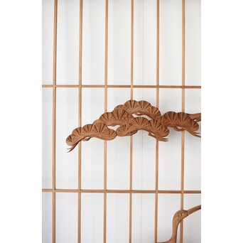 鶴に松 大型書院 4枚1組　R0204 