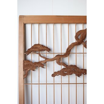 鶴に松 大型書院 4枚1組　R0204 