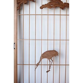 鶴に松 大型書院 4枚1組　R0204 