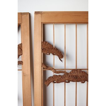 鶴に松 大型書院 4枚1組　R0204 