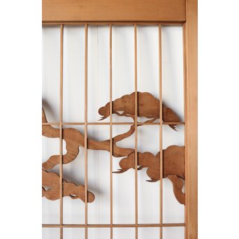 鶴に松 大型書院 4枚1組　R0204 