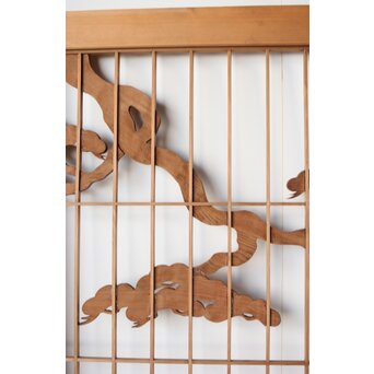 鶴に松 大型書院 4枚1組　R0204 