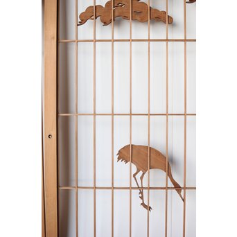 鶴に松 大型書院 4枚1組　R0204 