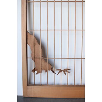 鶴に松 大型書院 4枚1組　R0204 