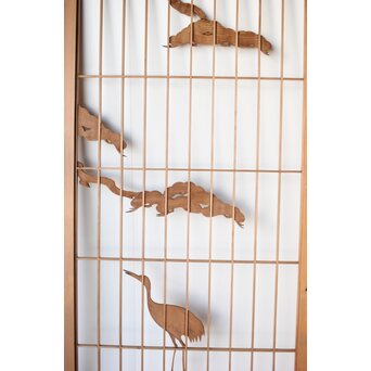 鶴に松 大型書院 4枚1組　R0204 