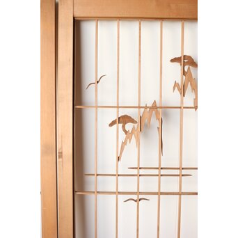 鶴に松 大型書院 4枚1組　R0204 