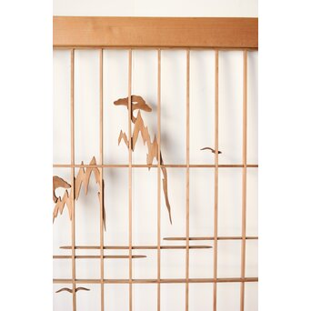 鶴に松 大型書院 4枚1組　R0204 