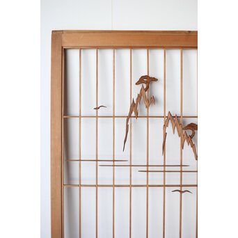 鶴に松 大型書院 4枚1組　R0204 