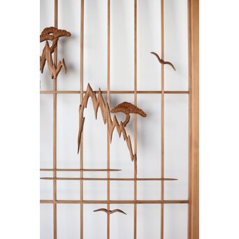 鶴に松 大型書院 4枚1組　R0204 