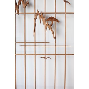 鶴に松 大型書院 4枚1組　R0204 