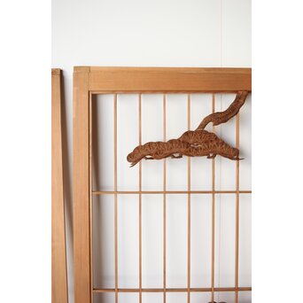 鶴に松 大型書院 4枚1組　R0204 