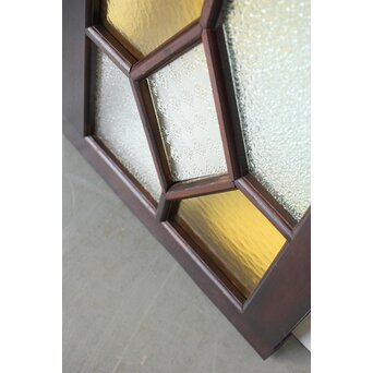 アールデコ 多色ガラス 明り取り/欄間　R0205Y 