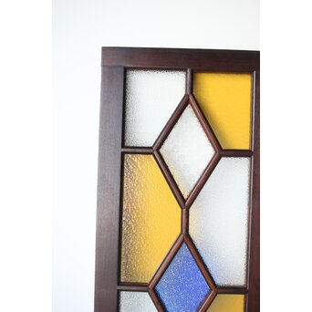 アールデコ 多色ガラス 明り取り/欄間　R0205Y 