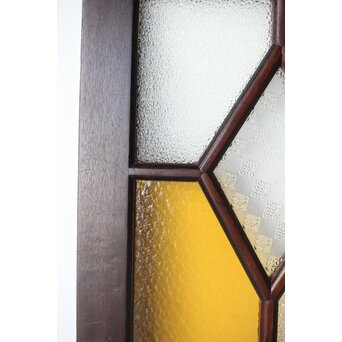 アールデコ 多色ガラス 明り取り/欄間　R0205Y 