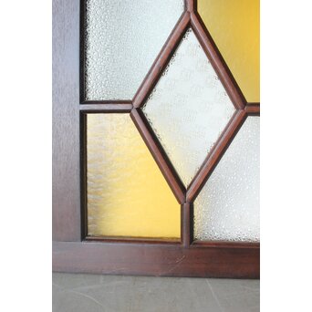 アールデコ 多色ガラス 明り取り/欄間　R0205Y 