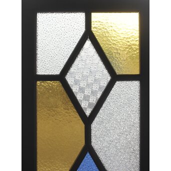 アールデコ 多色ガラス 明り取り/欄間　R0205Y 