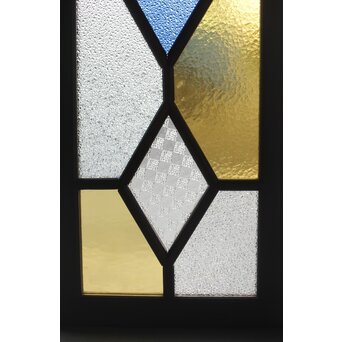 アールデコ 多色ガラス 明り取り/欄間　R0205Y 