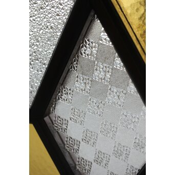 アールデコ 多色ガラス 明り取り/欄間　R0205Y 