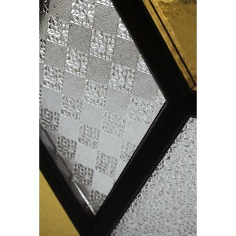 アールデコ 多色ガラス 明り取り/欄間　R0205Y 