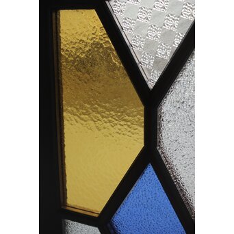 アールデコ 多色ガラス 明り取り/欄間　R0205Y 