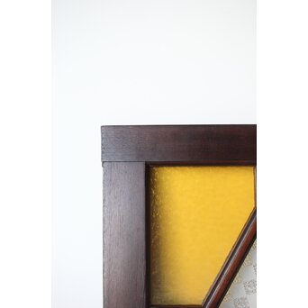 アールデコ 多色ガラス 明り取り/欄間　R0205Y 