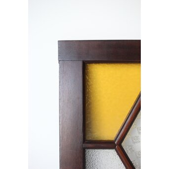 アールデコ 多色ガラス 明り取り/欄間　R0205Y 