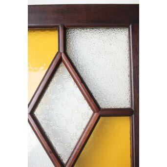 アールデコ 多色ガラス 明り取り/欄間　R0205Y 