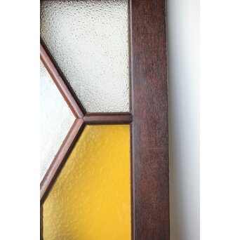 アールデコ 多色ガラス 明り取り/欄間　R0205Y 