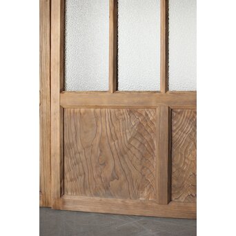 多種ガラス 細分割 緑黄色ガラス建具 4枚1組　GD0106Y 