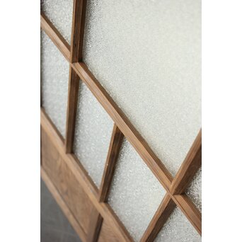 多種ガラス 細分割 緑黄色ガラス建具 4枚1組　GD0106Y 