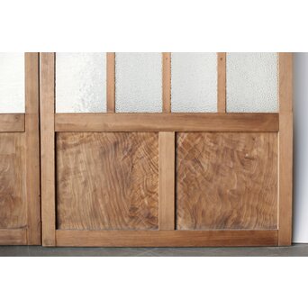 多種ガラス 細分割 緑黄色ガラス建具 4枚1組　GD0106Y 