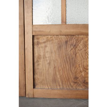 多種ガラス 細分割 緑黄色ガラス建具 4枚1組　GD0106Y 