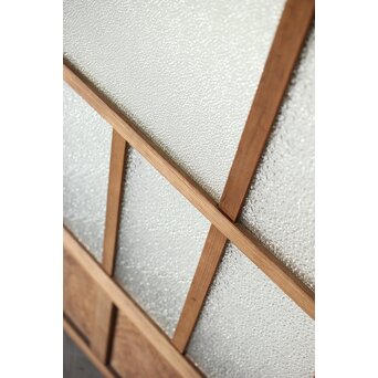 多種ガラス 細分割 緑黄色ガラス建具 4枚1組　GD0106Y 