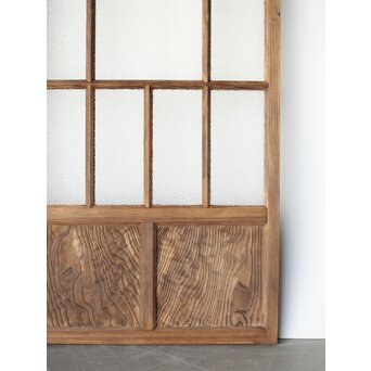 多種ガラス 細分割 緑黄色ガラス建具 4枚1組　GD0106Y 