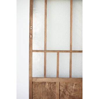 多種ガラス 細分割 緑黄色ガラス建具 4枚1組　GD0106Y 