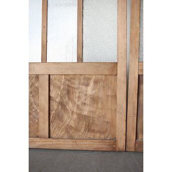 多種ガラス 細分割 緑黄色ガラス建具 4枚1組　GD0106Y 