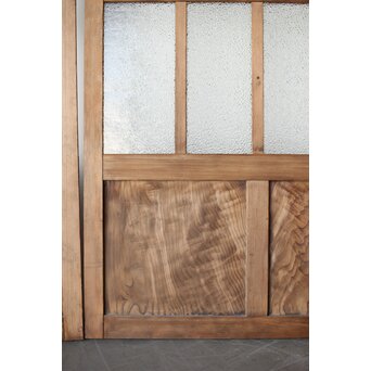 多種ガラス 細分割 緑黄色ガラス建具 4枚1組　GD0106Y 