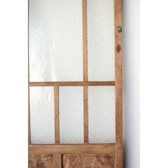 多種ガラス 細分割 緑黄色ガラス建具 4枚1組　GD0106Y 