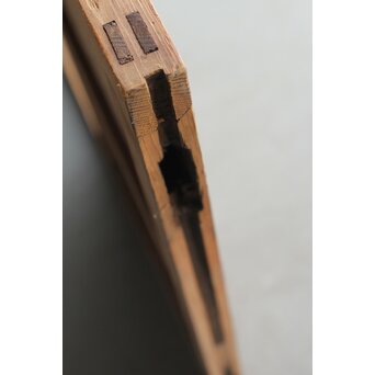 多種ガラス 細分割 緑黄色ガラス建具 4枚1組　GD0106Y 