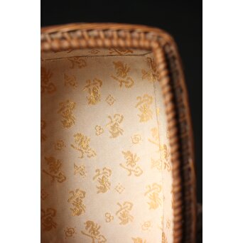 茶籠一式 黒茶碗/三浦竹泉/渓哉　U294 