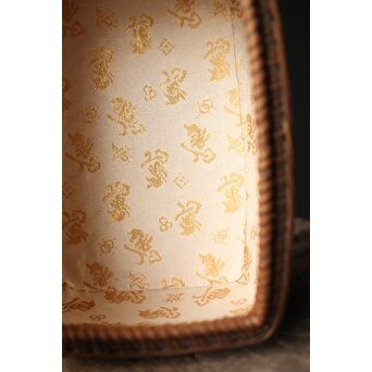 茶籠一式 黒茶碗/三浦竹泉/渓哉　U294 