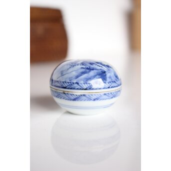 茶籠一式 黒茶碗/三浦竹泉/渓哉　U294 