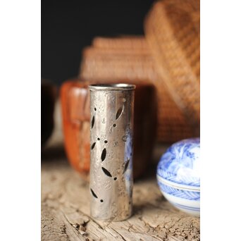 茶籠一式 黒茶碗/三浦竹泉/渓哉　U294 