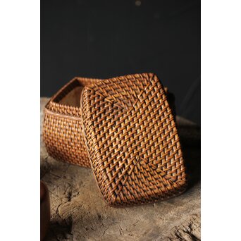 茶籠一式 黒茶碗/三浦竹泉/渓哉　U294 