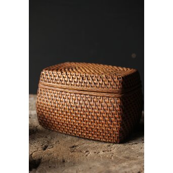 茶籠一式 黒茶碗/三浦竹泉/渓哉　U294 