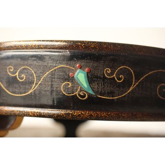 安藤七宝 安藤重兵衛作か 安藤氏謹製共箱 宝尽盆　Y038 