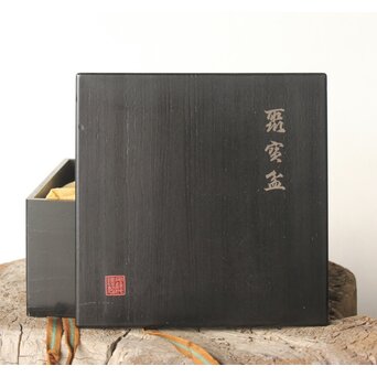 安藤七宝 安藤重兵衛作か 安藤氏謹製共箱 宝尽盆　Y038 