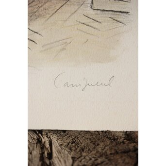 Jean-Pierre Cassigneul ジャン＝ピエール・カシニョール 【アトリエのモデル Le modèle dans l'atelier】リトグラフ　Z308 